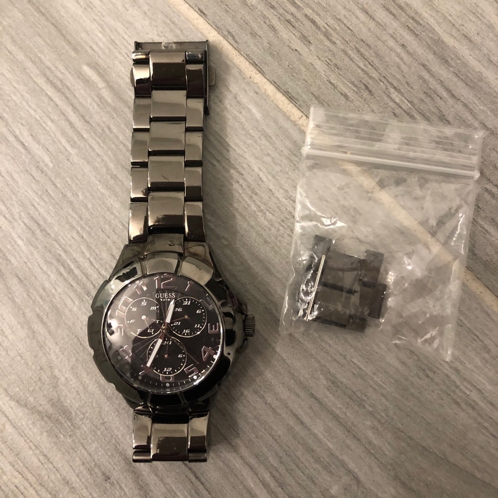 Gunmetal watch